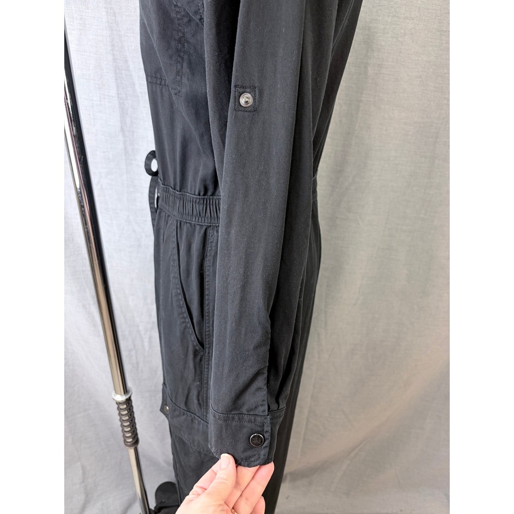 Athleta Summit Cargo Jumpsuit Black Long Sleeve Utility Women's Small - Picture 6 of 13